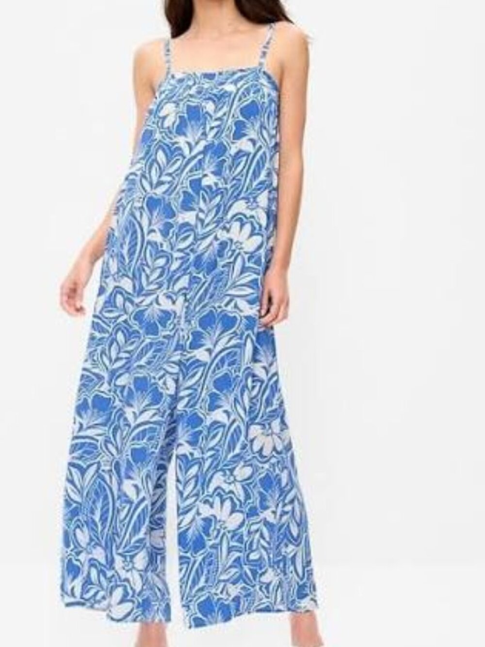 NWT Airy Smocked-Top Jumpsuit - XL